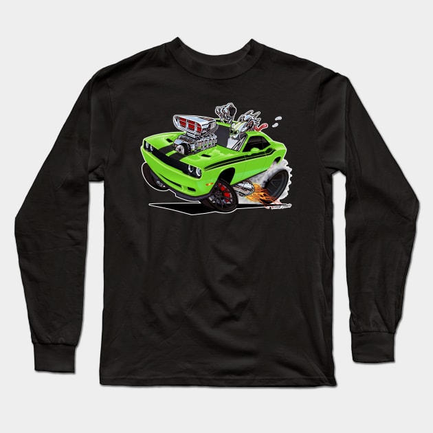Sublime green Challenger HELLCAT Long Sleeve T-Shirt by vincecrain